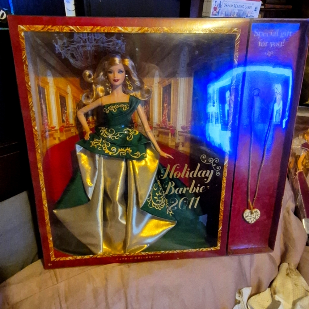 Holiday Barbie 2011 Doll - Green and Gold